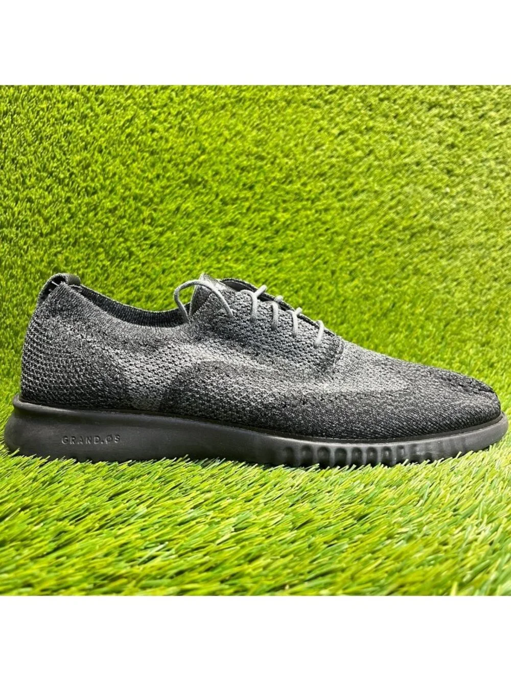 Cole Haan 2.Zerogrand Stitchlite Mens Size 12 Black Gray Casual Oxford Shoes